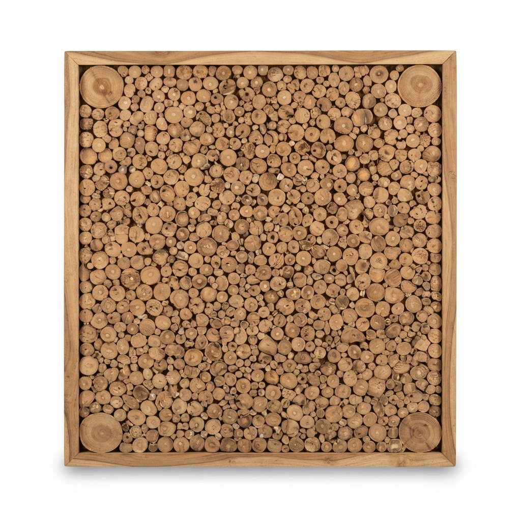 Teak Wall Art - Stellar — studio view