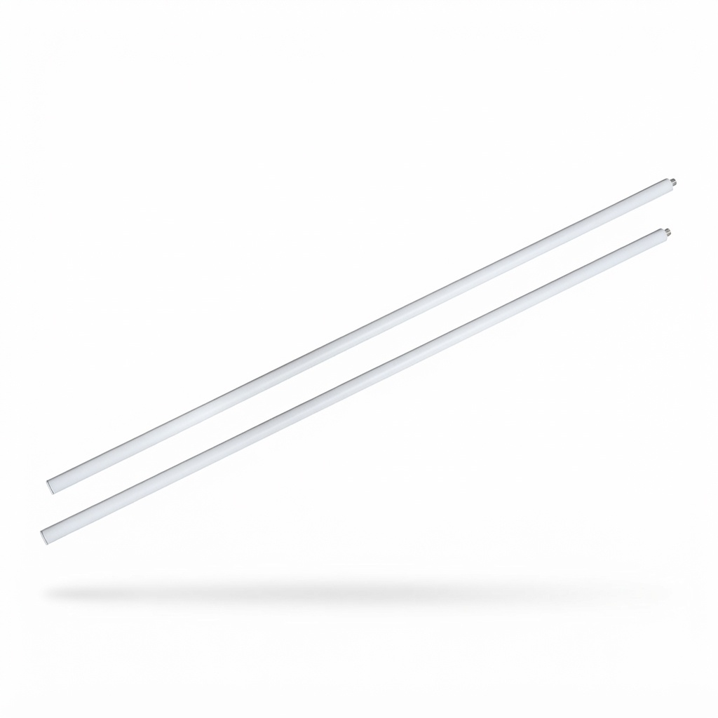 Intense Elegance Extension Poles 1200mm - White — studio view