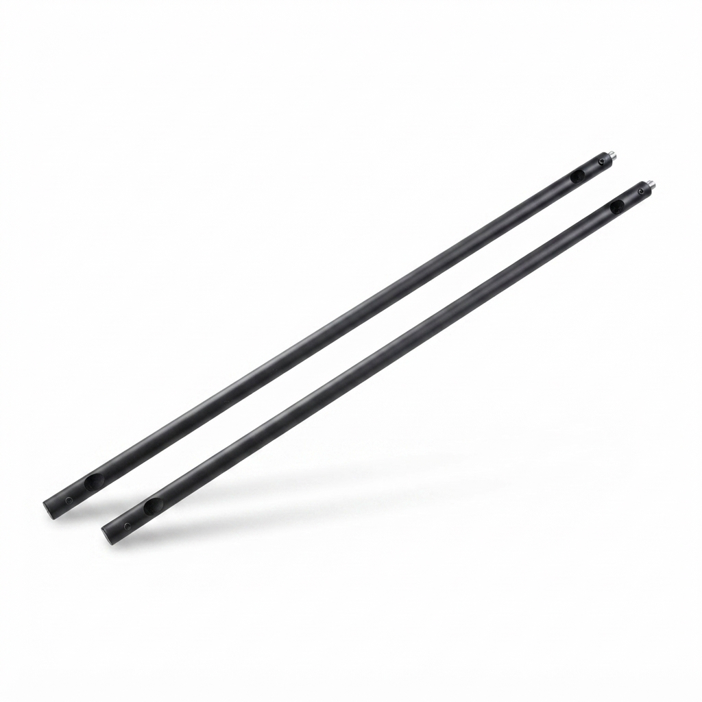 2pc Extension Mount Poles 1200mm - Black — studio view