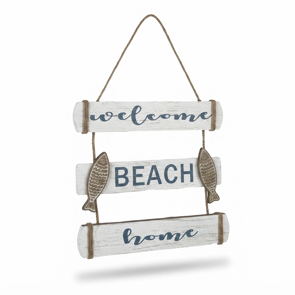Welcome Beach Wall Art — studio view