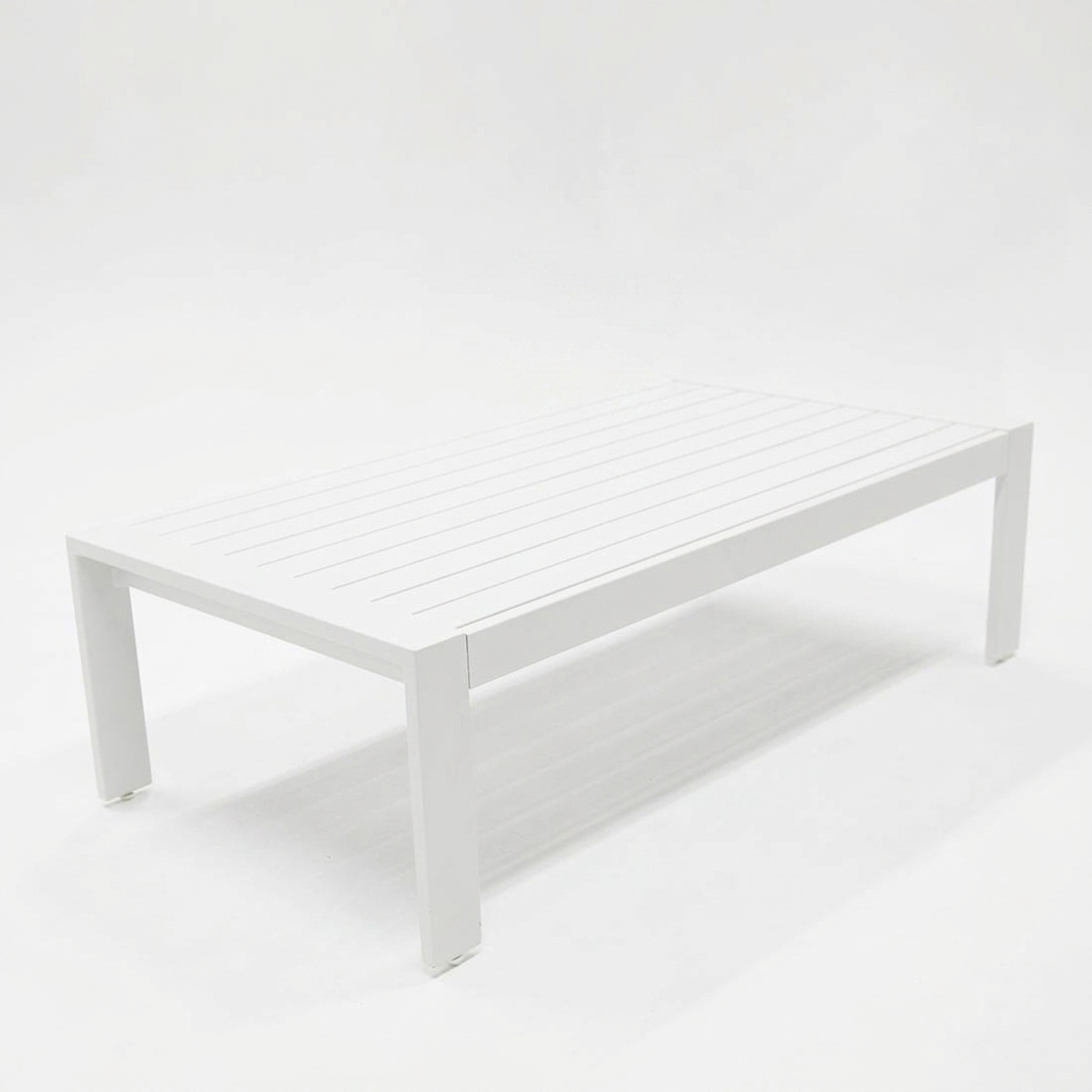 Dallas Coffee Table - White — studio view