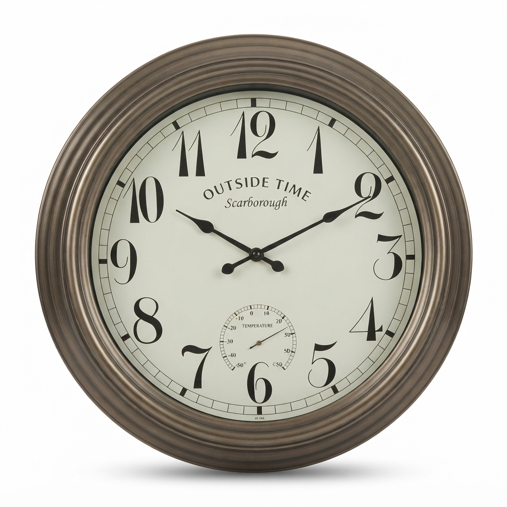 Outdoor Water Resistant Clock - Scarborough 58cm — studio view