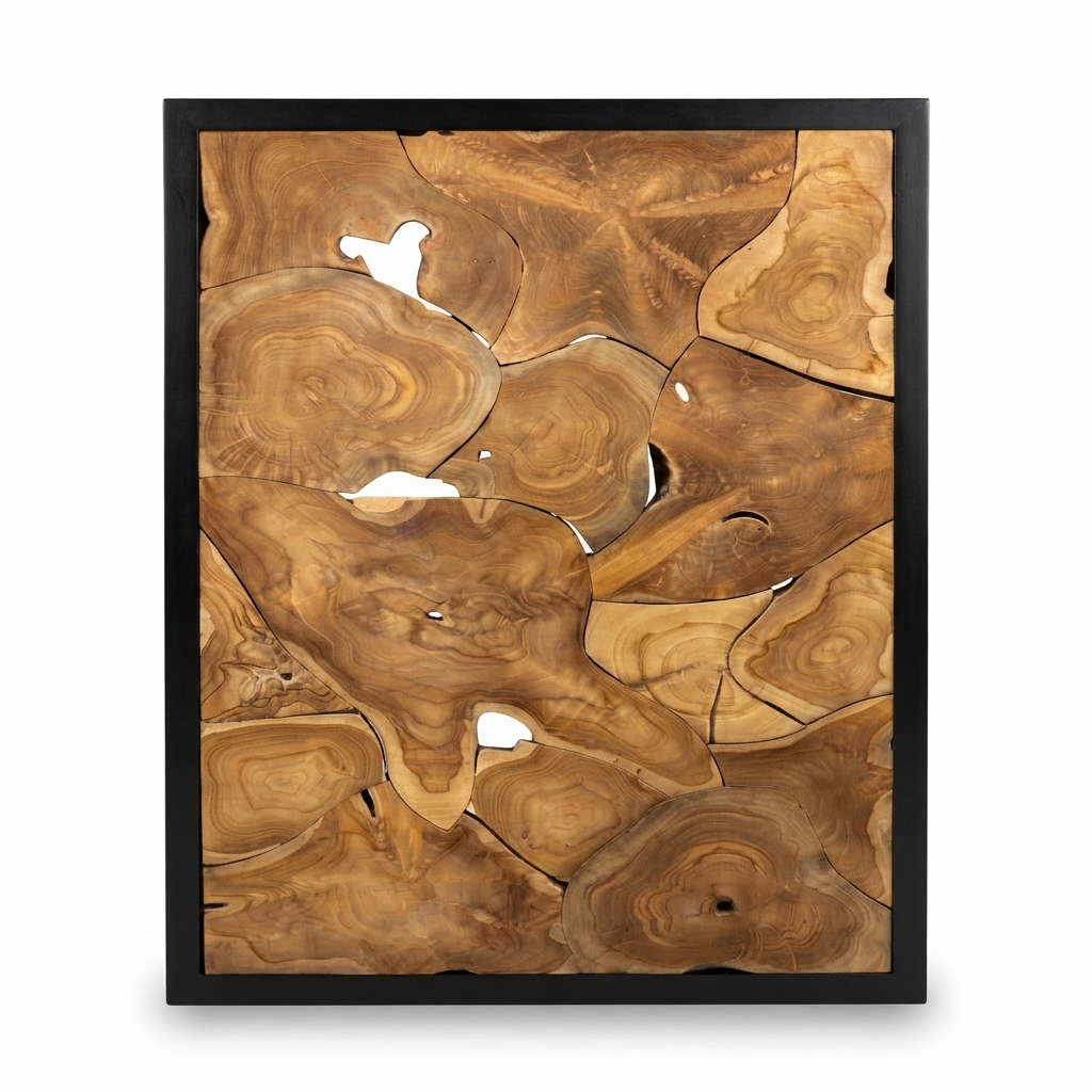 Teak Wall Art -Cantik — studio view