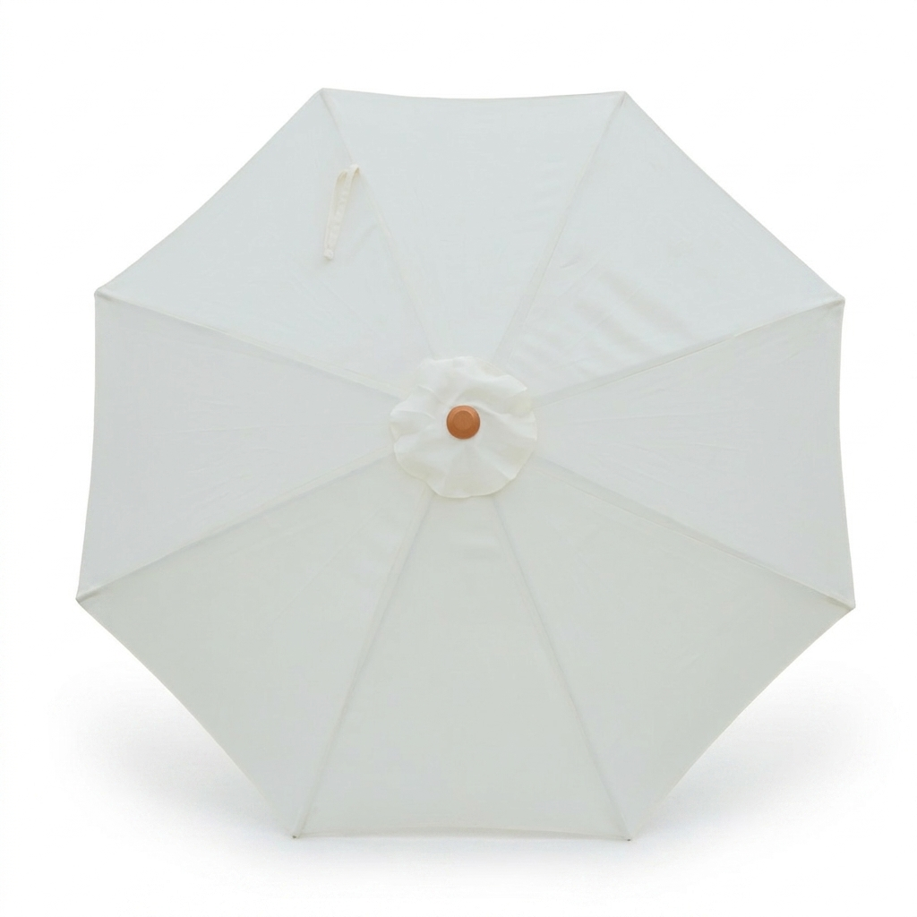 Replacement Canopy for 3m Aluminium Umbrella - Cream — studio view