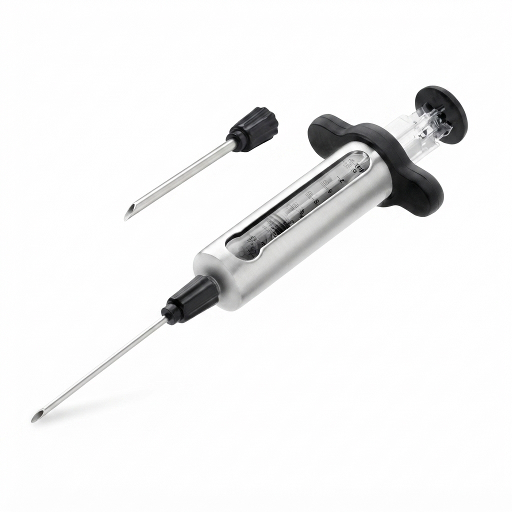 Stainless Steel Marinate Injector — studio view
