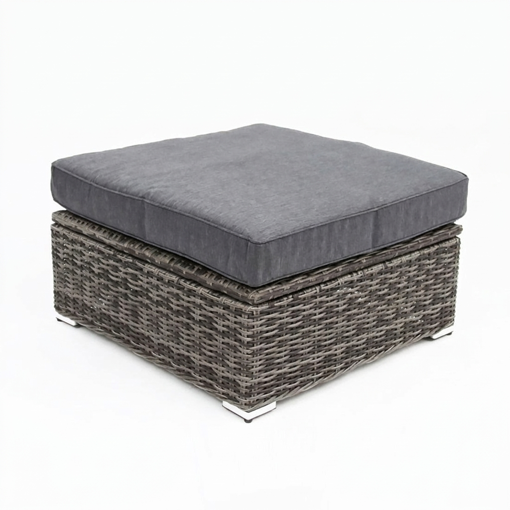Amani Large Storage Ottoman - Grey Storm — studio view