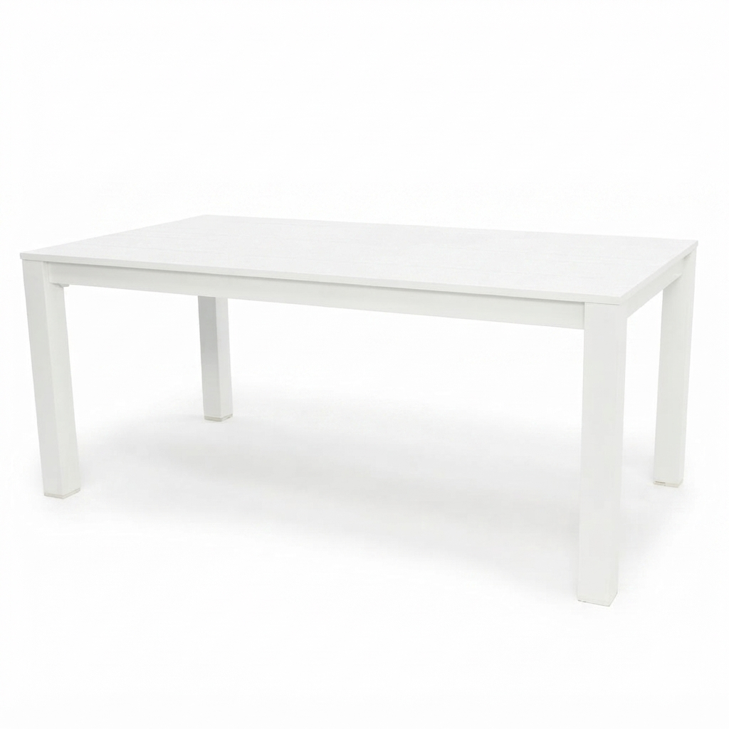Dallas 180cm Dining Table - White — studio view