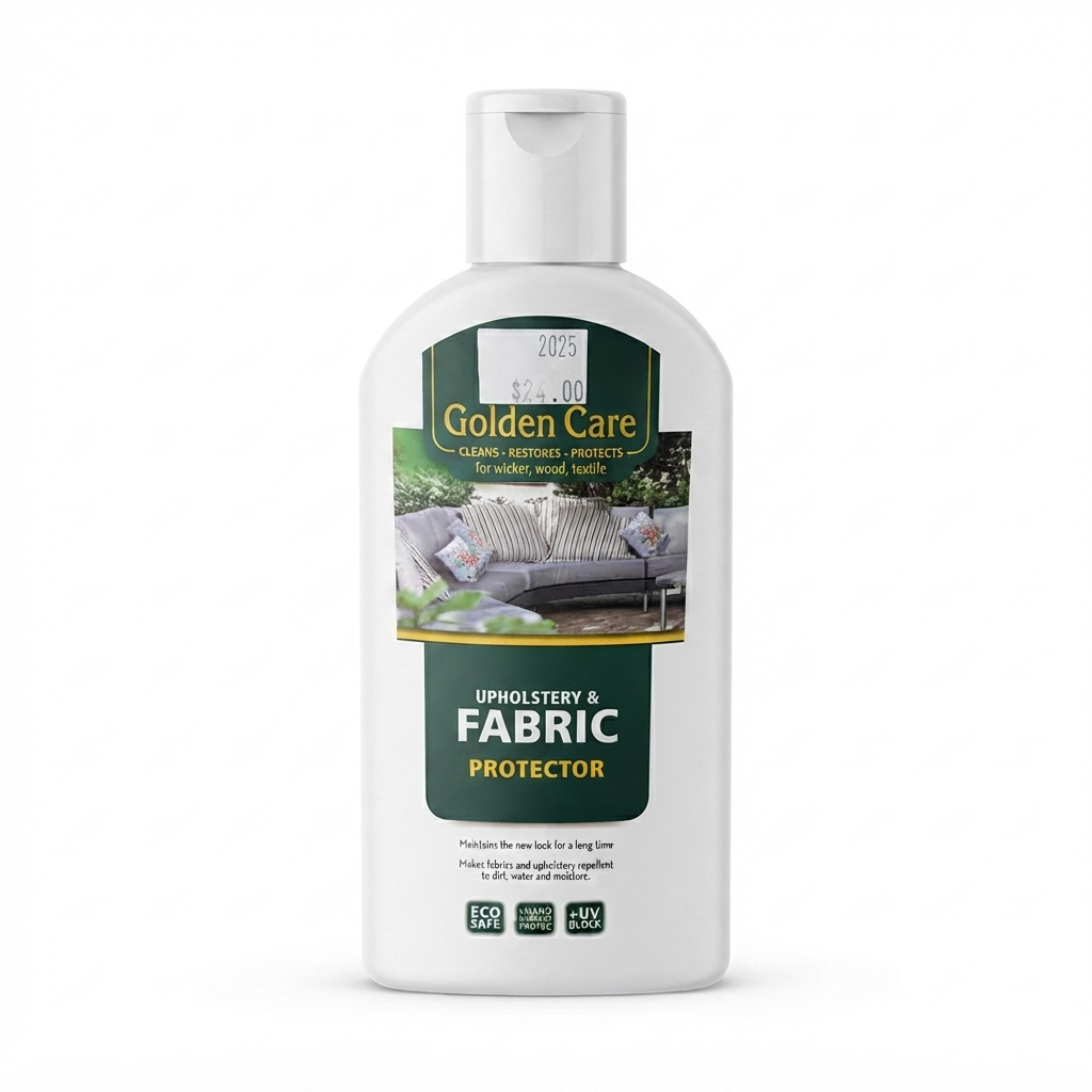 Golden Care Fabric Protector — studio view