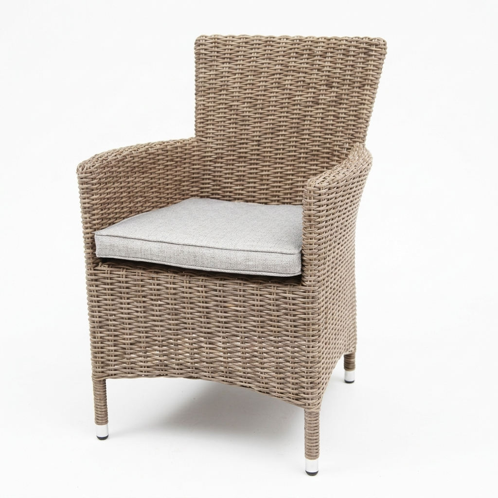 Amani Dining Chair - Driftwood Stone — studio view