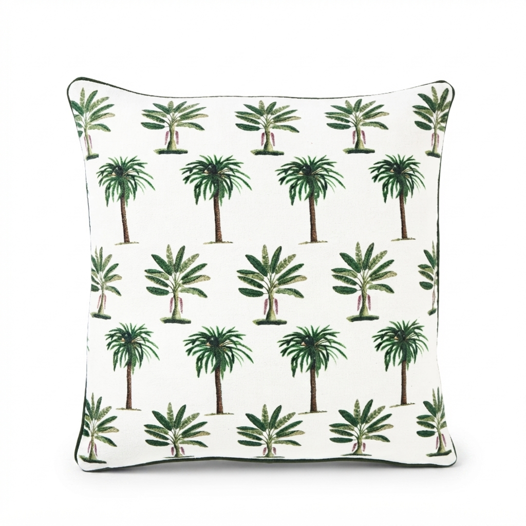 Palmy Raffles - Indoor Cushion (50 x 50) — studio view