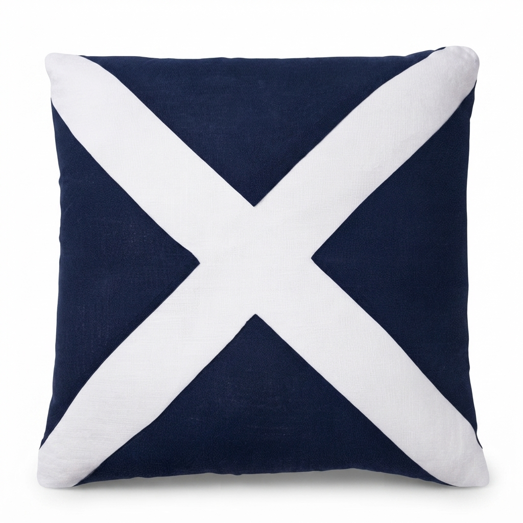 Nantucket Navy - Indoor Cushion (50 x 50) — studio view