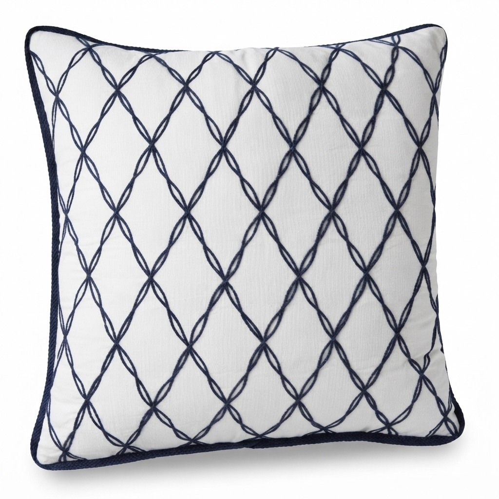 Santorini Lattice - Indoor Cushion (50 x 50) — studio view