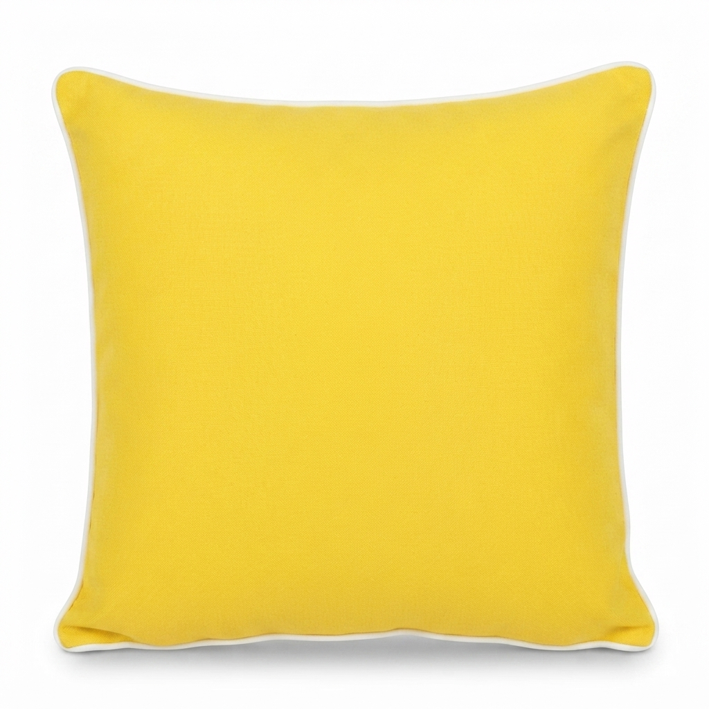 Blazing Yellow 45x45 Outdoor Cushion — studio view