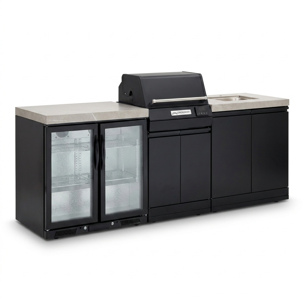 Crossray eXtreme Electric BBQ Outdoor Kitchen TCEK-18 — studio view