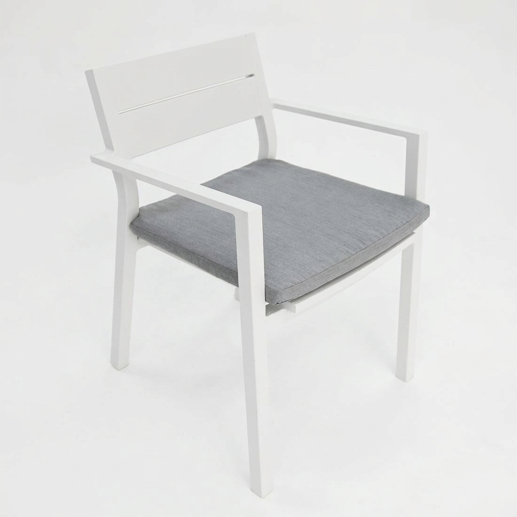 Dallas Dining Chair - White — studio view