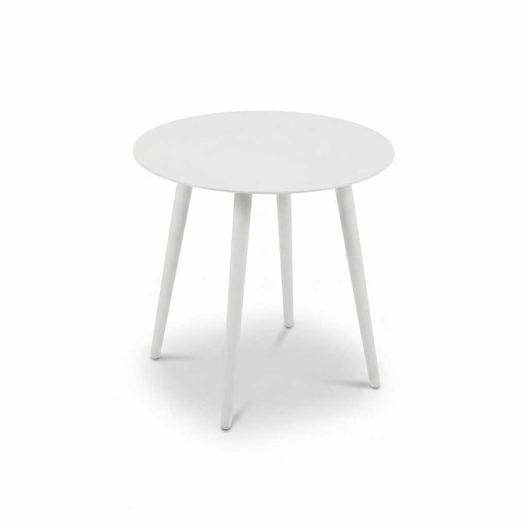 Syros Side Table - White — studio view