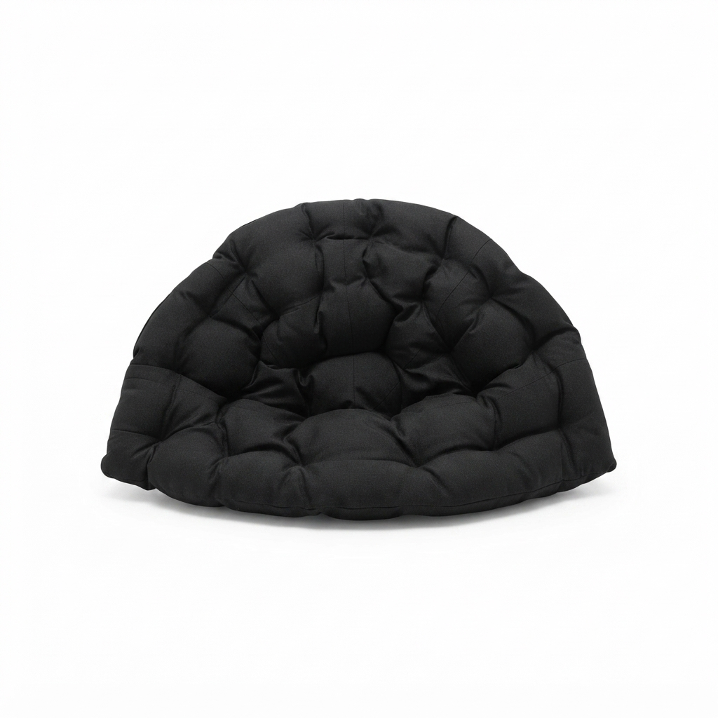 Kakadu Cushion Black — front view