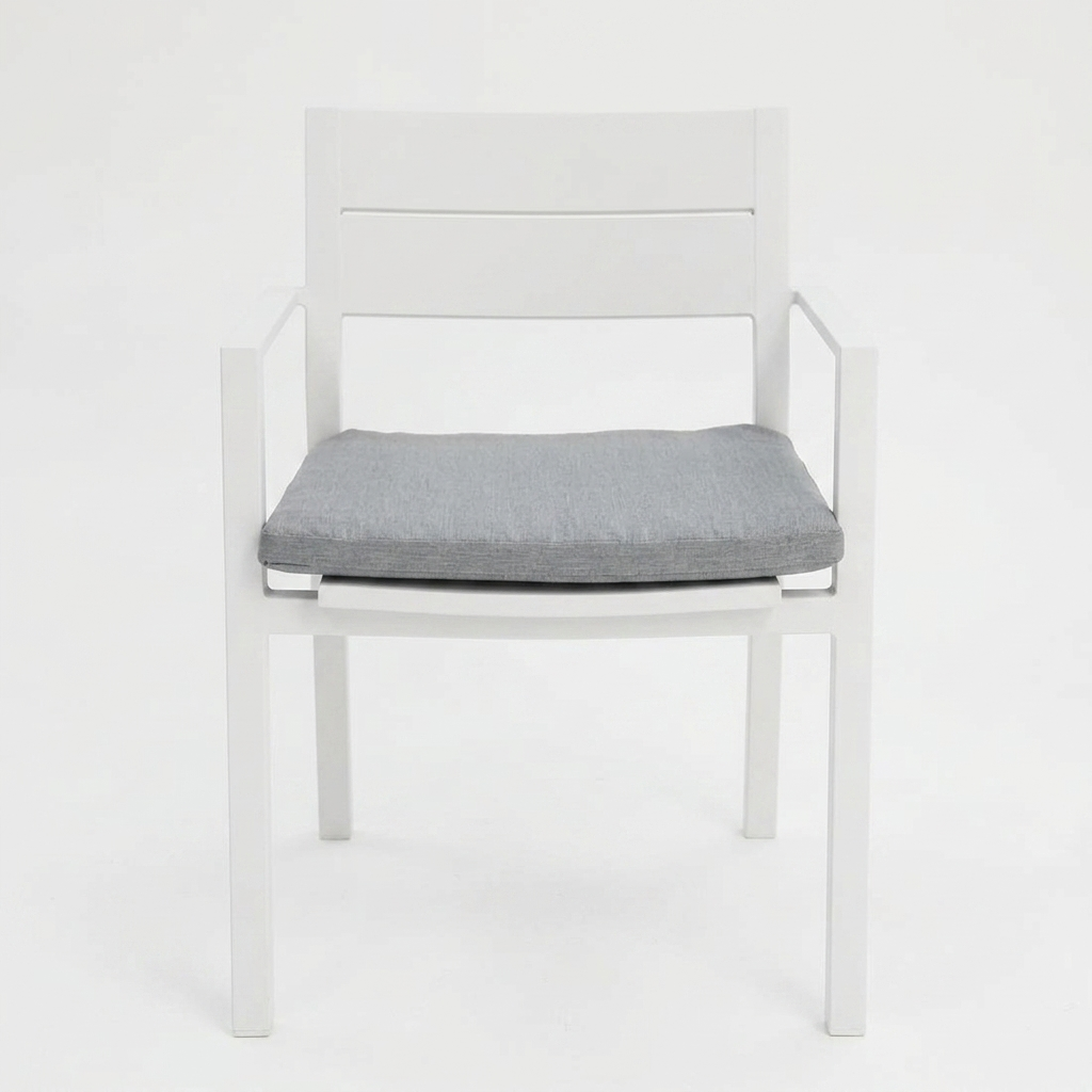 Dallas Dining Chair - White — front view