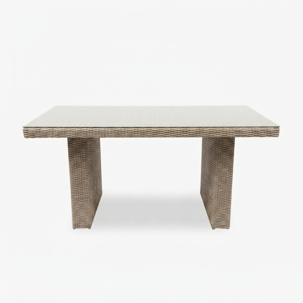 Amani Lounge Dining Table - Driftwood — front view