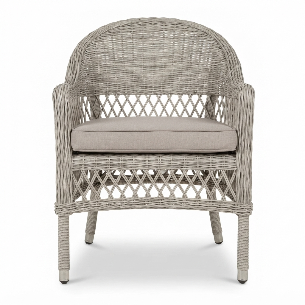 Cronulla Wicker Dining Chairs — front view