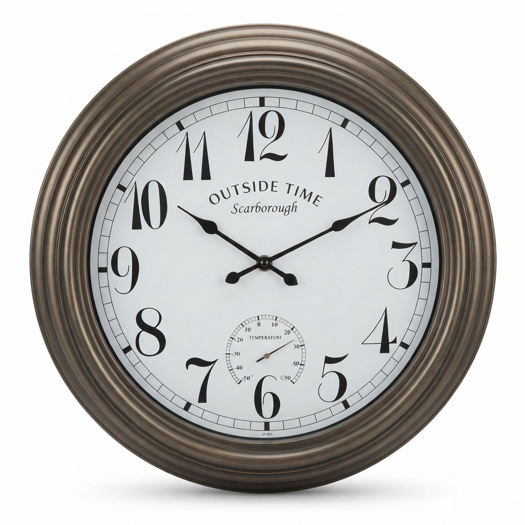 Outdoor Water Resistant Clock - Scarborough 58cm — front view