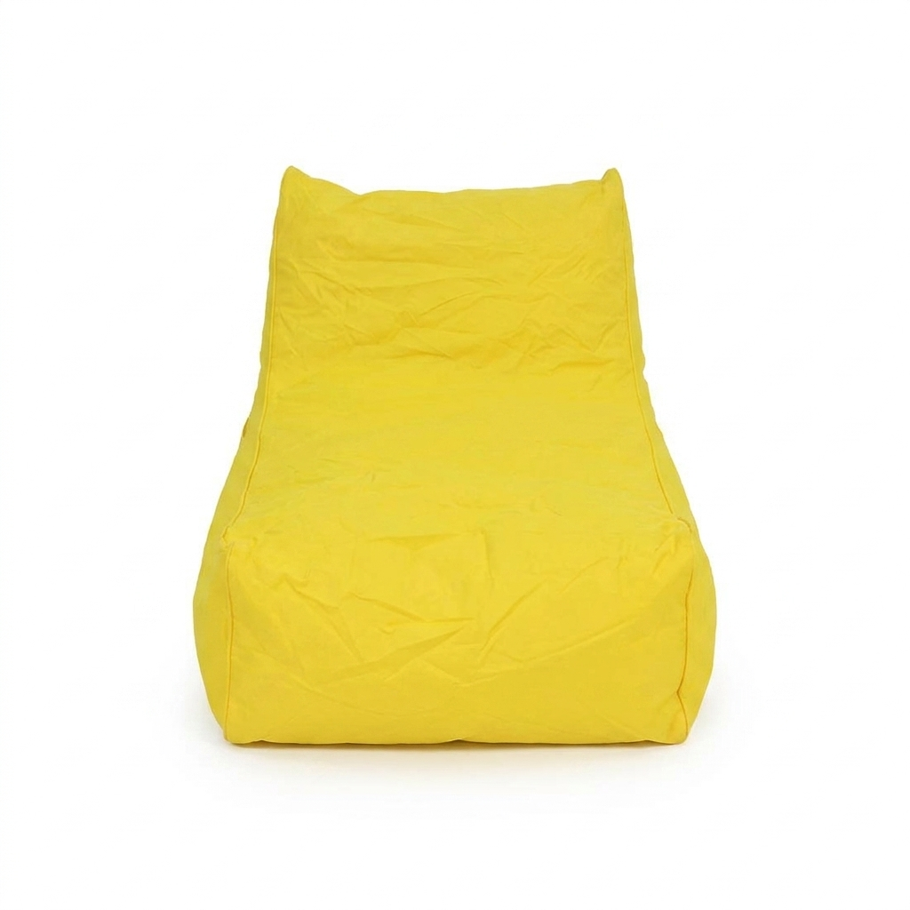 Laid Back Yellow Outdoor Beanbag — front view
