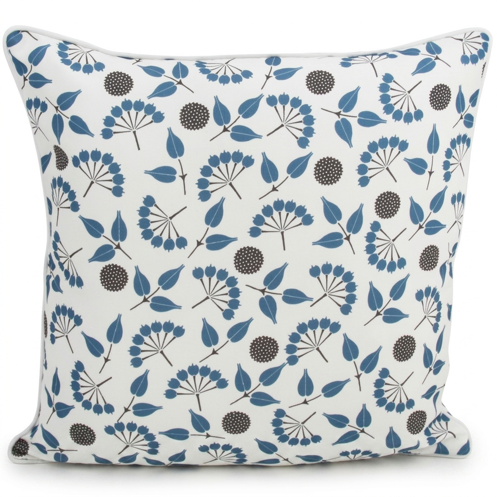 Popcorn Blue 45x45cm Outdoor Cushion — front view