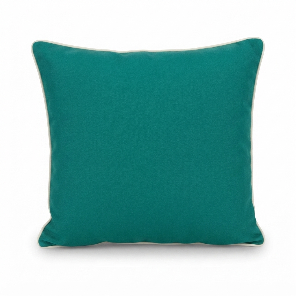 Teal Green 45x45 Outdoor Cushion — front view