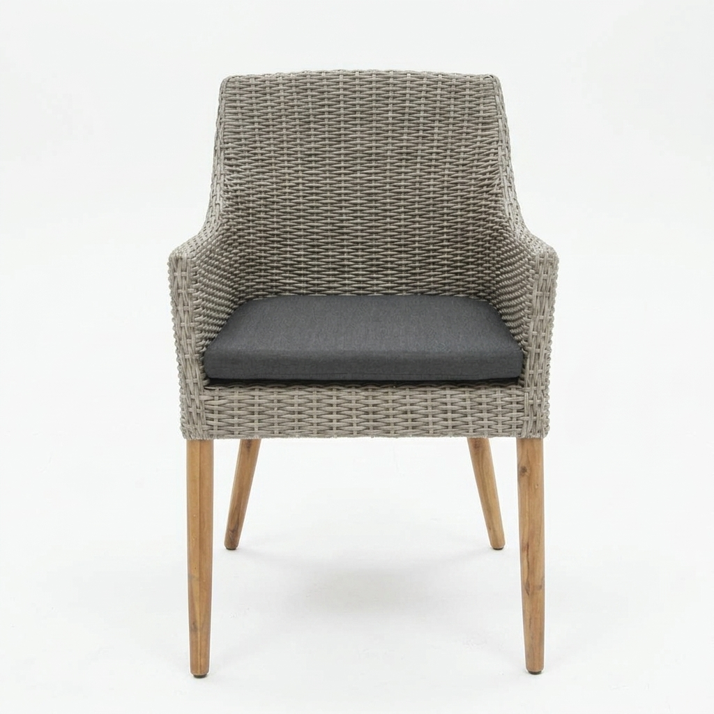 Faro Dining Chair - Kobo Grey — front view