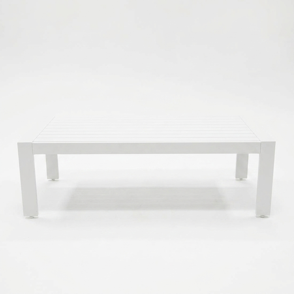 Dallas Coffee Table - White — front view