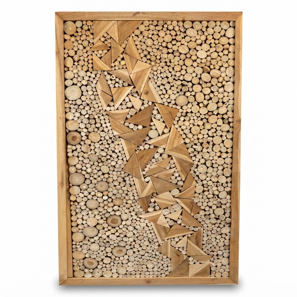 Teak Wall Art - Milkyway — front view
