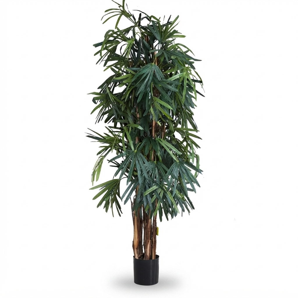 Raphis Palm Thin Leaf - Artificial Plant (200cm) — front view