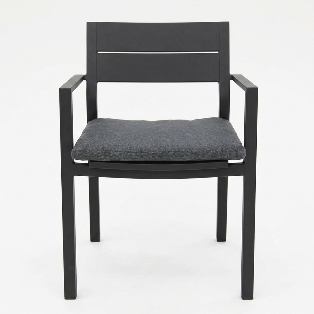 Dallas Dining Chair - Black — front view