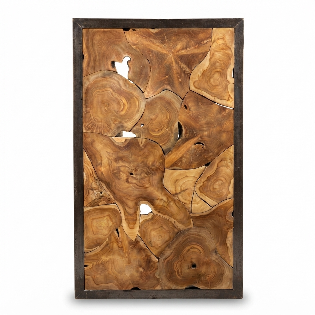 Teak Wall Art -Cantik — front view