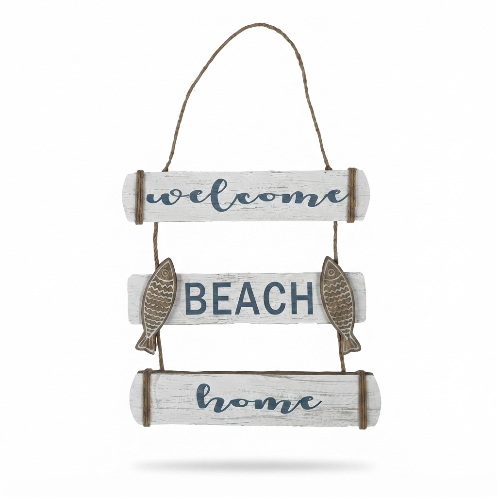 Welcome Beach Wall Art — front view