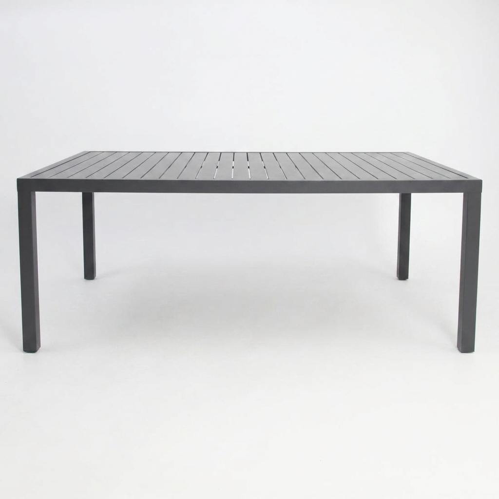 Queensville 11pc Table - Gunmetal — front view