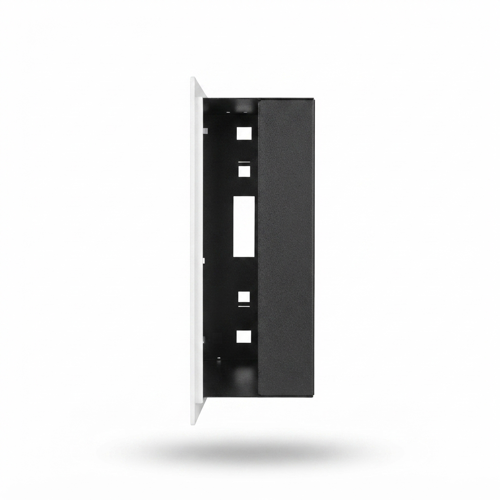 Flush Mount Enclosure for Intense 3200W - White — side view