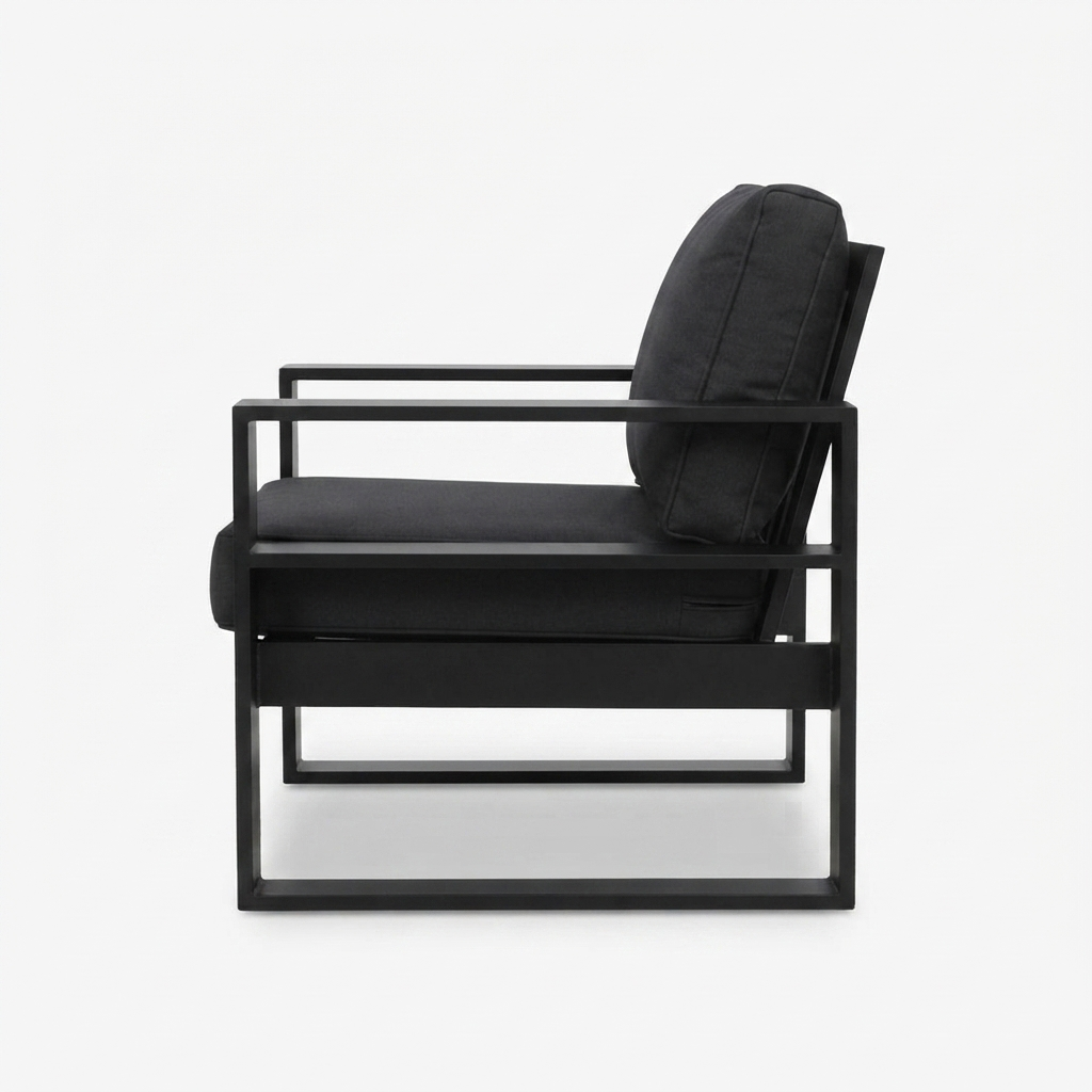 Hayman Armchair - Black — side view