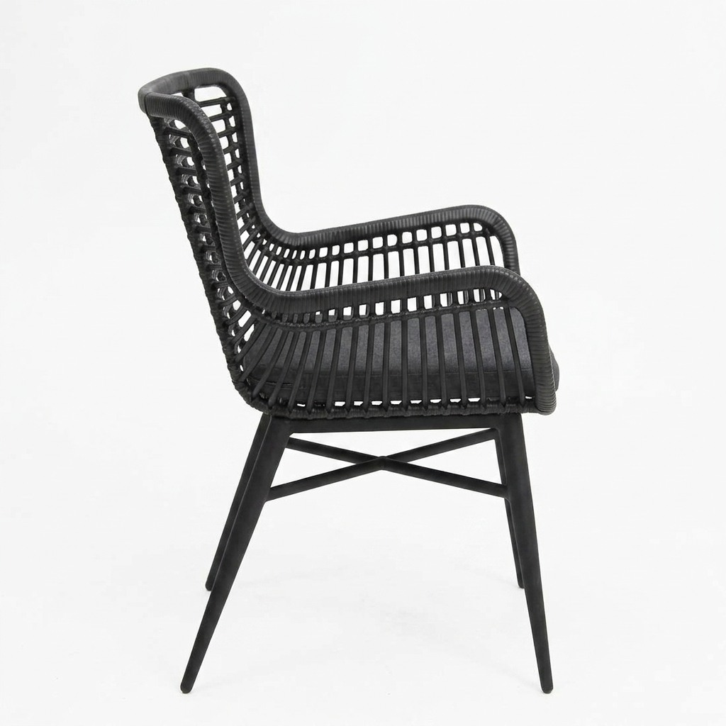 Astrid Dining Chair - Black — side view