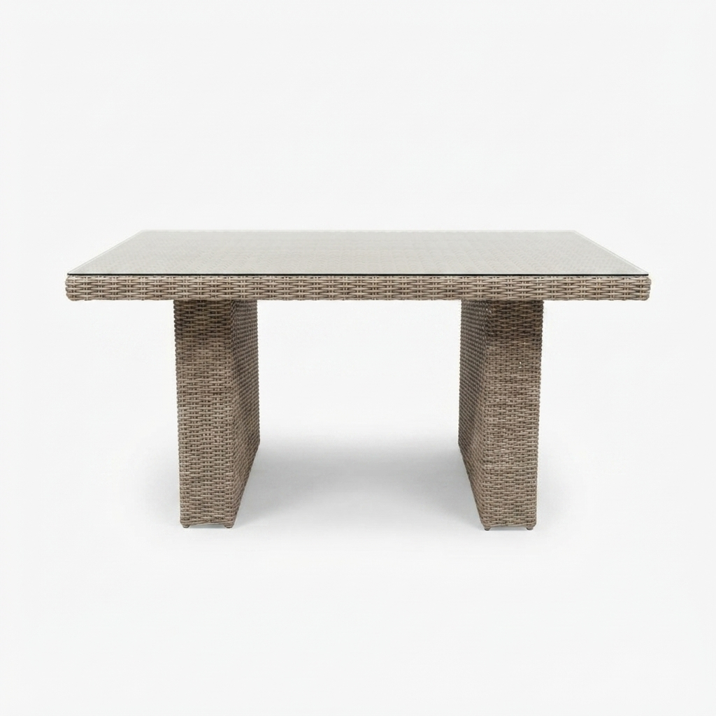 Amani Lounge Dining Table - Driftwood — side view