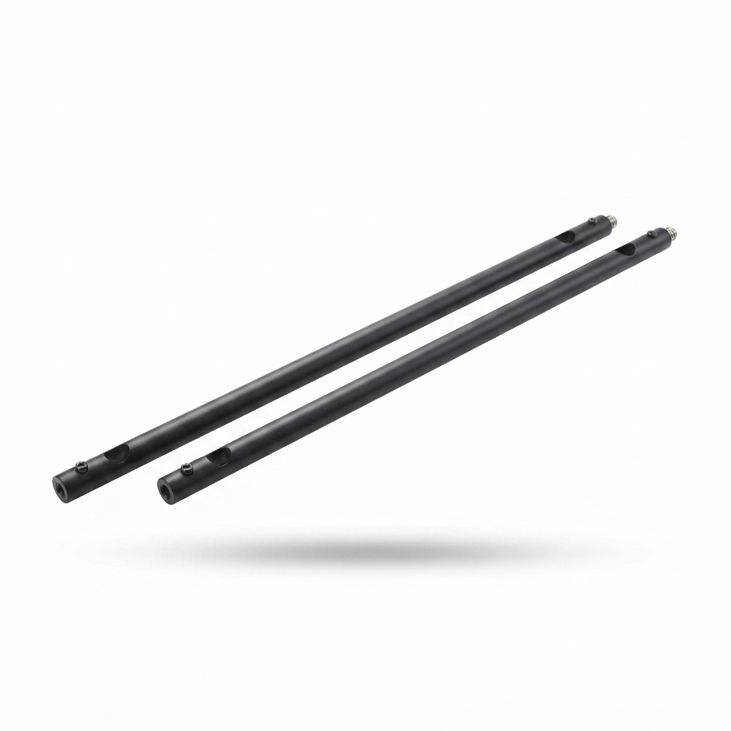 2pc Extension Mount Poles 900mm - Black — side view