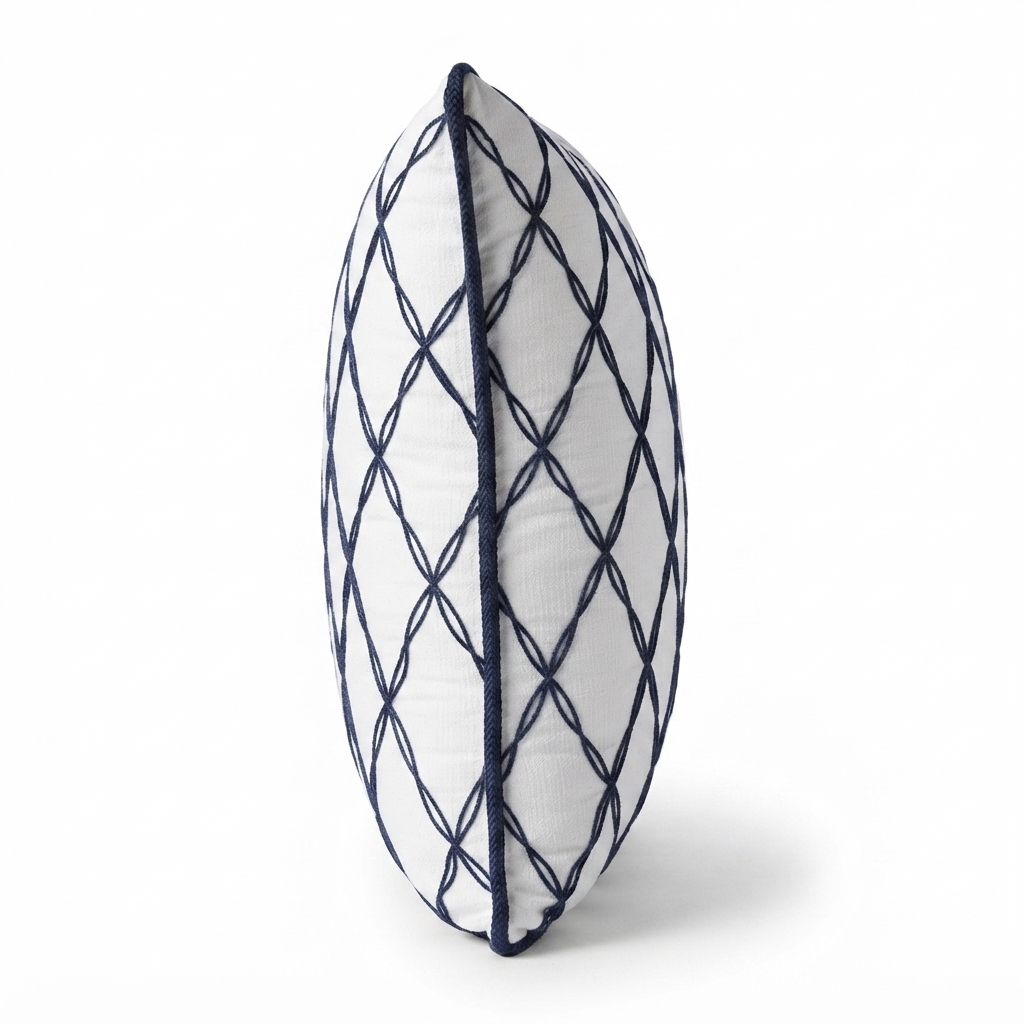 Santorini Lattice - Indoor Cushion (50 x 50) — side view