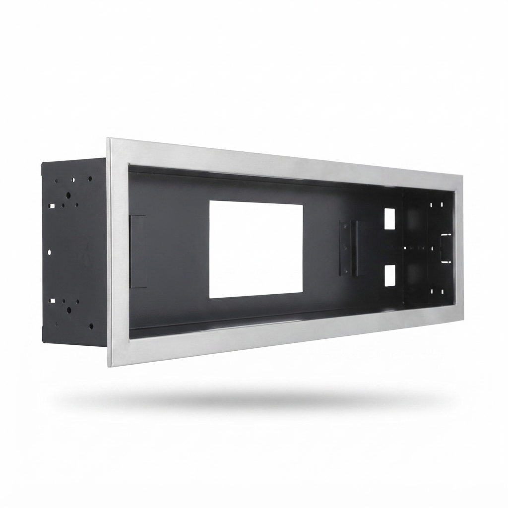 Flush Mount Enclosure for Max 3200W - White — side view
