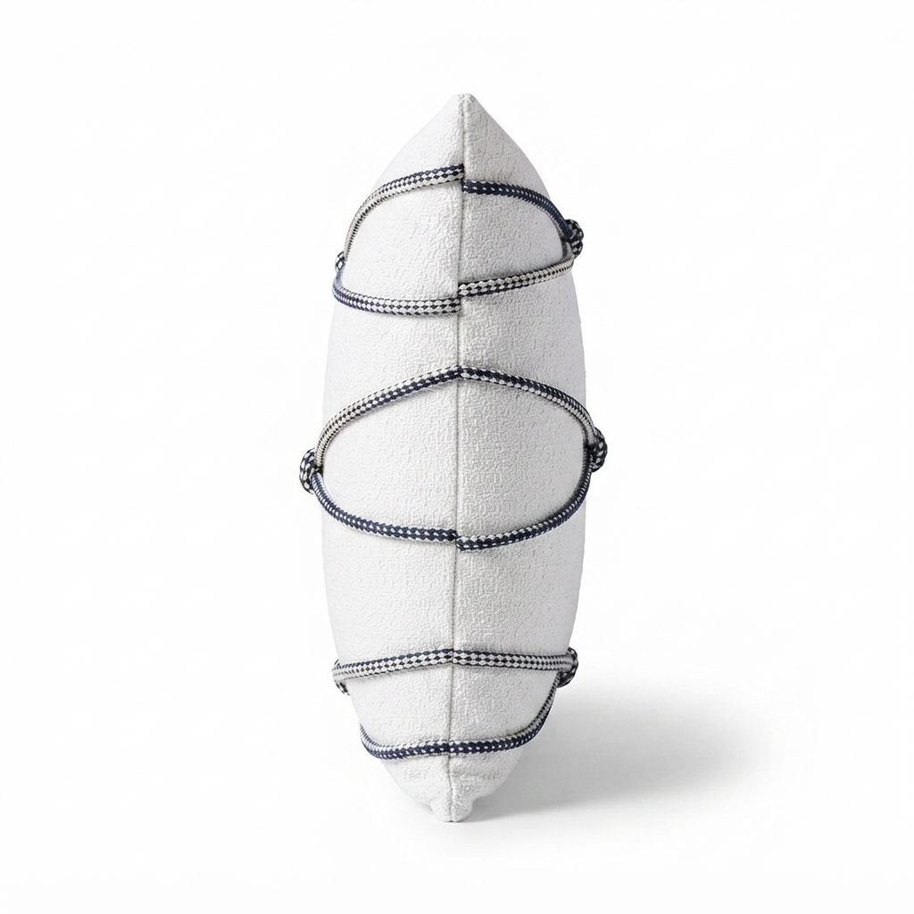 Santorini Rope - Indoor Cushion (30 x 50) — side view