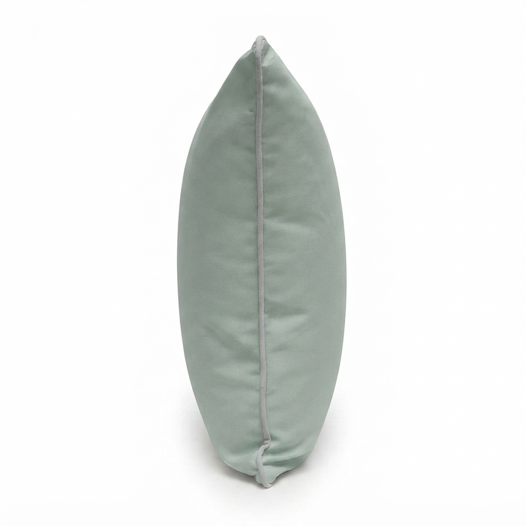 Opal Blue Outdoor Cushion 45cm — side view