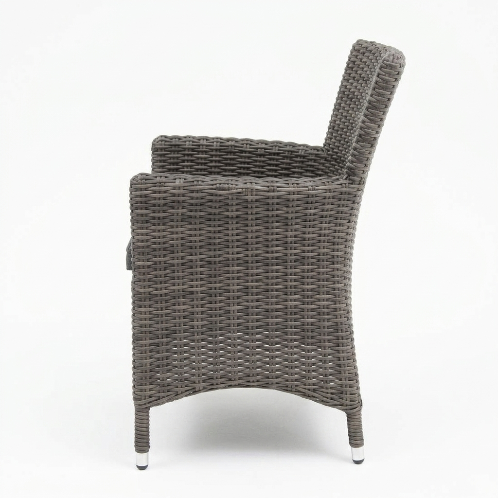 Amani Dining Chair - Grey Storm — side view