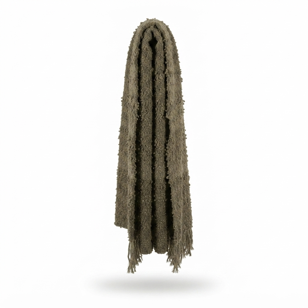 Burbuja Cot Blend Throw — side view