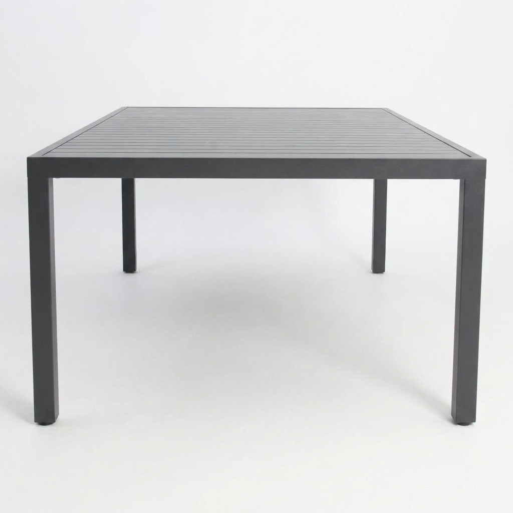 Queensville 11pc Table - Gunmetal — side view