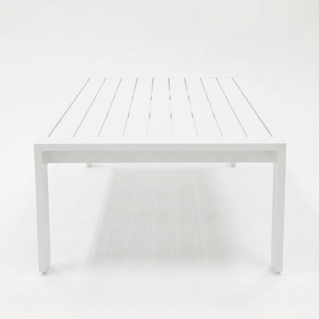 Dallas Coffee Table - White — side view
