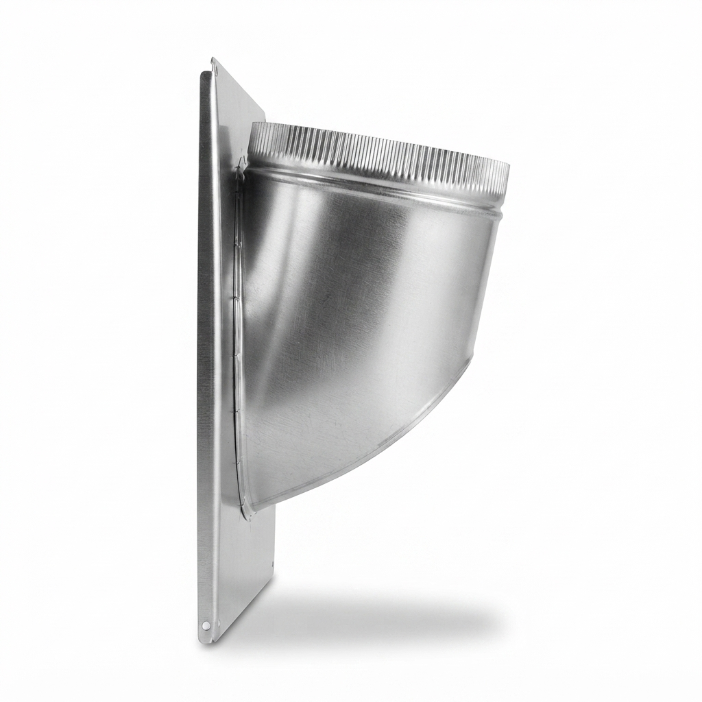 Exterior Wall Plate with Spigot — side view